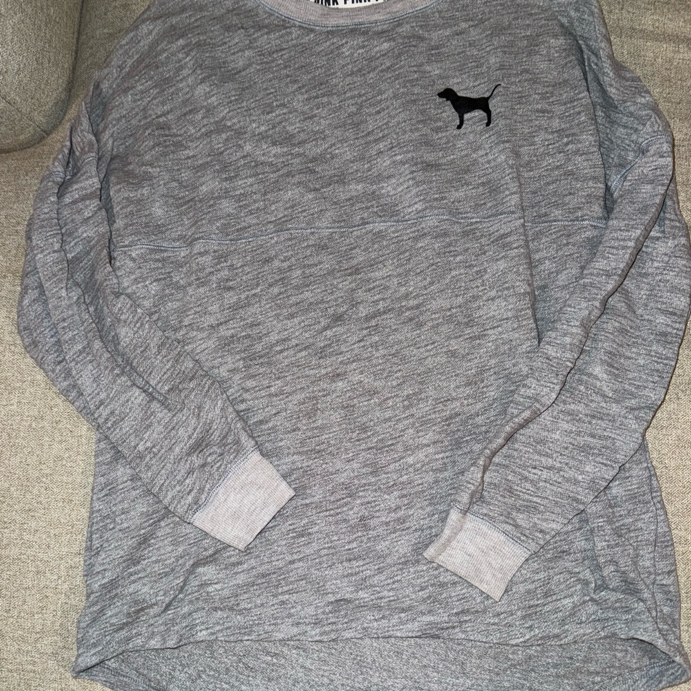 Victoria's Secret Gray Long Sleeve Tee